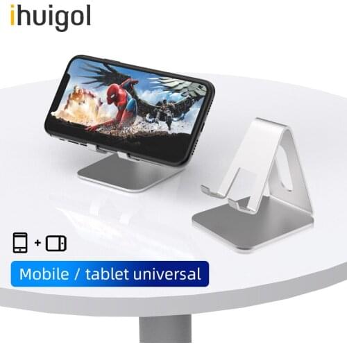 Ihuigol Aluminum Desktop Phone Stand For iPhone iPad Pro 11 8 7 6 Huawei P30 Xiaomi Universal Tablet Mobile Phone Stand Support