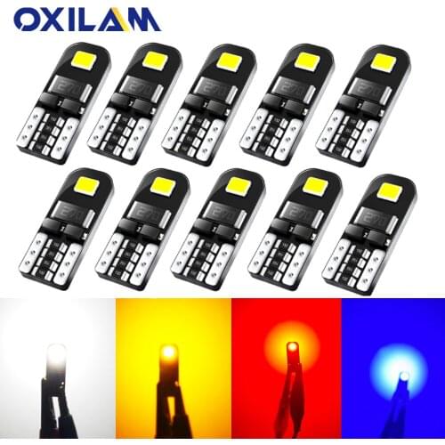 OXILAM 10Pcs T10 Led Bulb 12v 194 168 2825 LED Interior Car Lights For Toyota Corolla Rav4 Yaris Avensis Camry CHR Auris Hilux