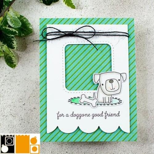 Gift Cards Tag Stencil Metal Cutting Dies Silver For Scrapbooking Album Photo Paper Card Craft New Template Winter Dies