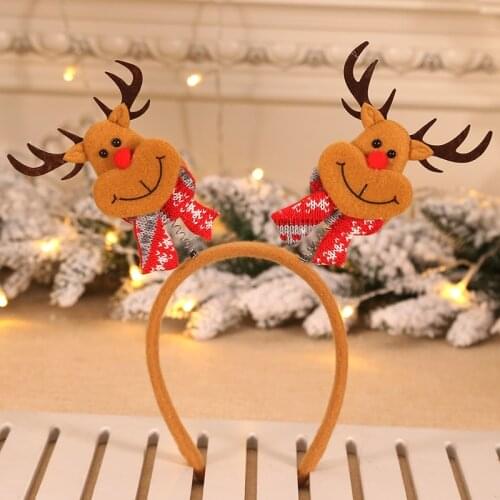 Christmas Hairpin Festival Holiday Cartoon Hairbands Head wear Xmas Party Ornament Winter Women Men Boys Girls