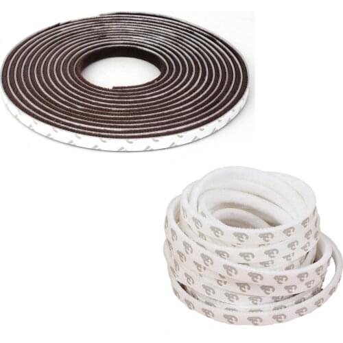 5 meters Self-adhesive window seals Door sealing strip Door gasket Pull air stop seal brush white Retail