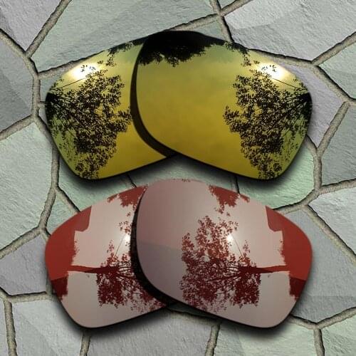 Yellow Golden&Bronze Brown Sunglasses Polarized Replacement Lenses for Oakley Holbrook