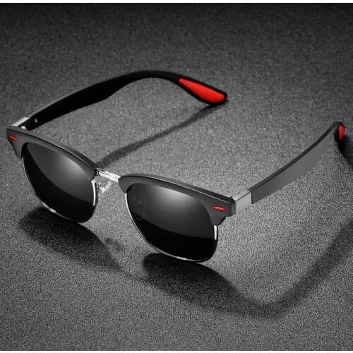 Polarized Sunglasses Half Frame Vintage Sun Glasses Famous Brand Sunglases Polaroid Sunglasses Retro Feminino for Women Men