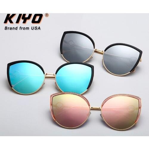 KIYO Brand 2020 New Women Polygonal Polarized Sunglasses Metal Fashion Sun Glasses High Quality UV400 Driving Eyewear 003764