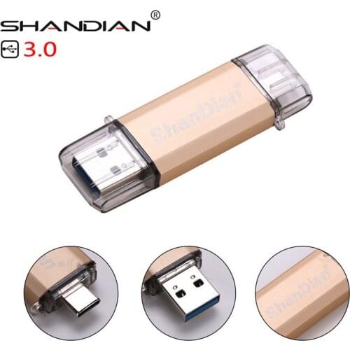 SHANDIAN USB 3.0 Promotions Type-C 3.1 OTG 32GB 64GB External Storage memory stick 16GB 64GB Mobile computer USB flash drive