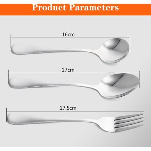 Fork and spoon set household stainless steel tableware office worker student eating portable two-piece ice cream spoon set