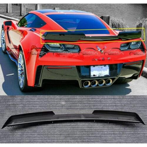 Carbon Fiber Rear Trunk Spoiler Wicker Wing For Chevrolet Corvette C7 Stage II 2014-up