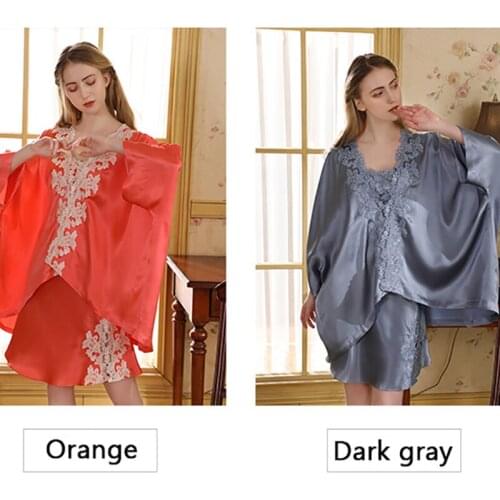 Summer Women Pajama 100% Mulberry Silk Bat Sleeve Bathrobe Nightgown Sexy luxury Dress Robe Sleepwear Ladies Home Pijama Clothes
