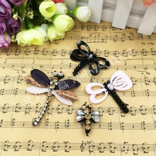 10pcs/lot Beaded Embroidery Patches Clothing Decoration Accessories Cute Animals Dragonfly Diy Seam Drilling