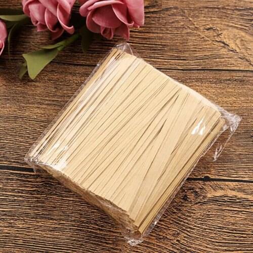 1000pcs Garden Tie Kraft Paper Twist Ties Wire Baking Tie Line Food Flower Packaging Sealing Decoration Grape Cable Ties