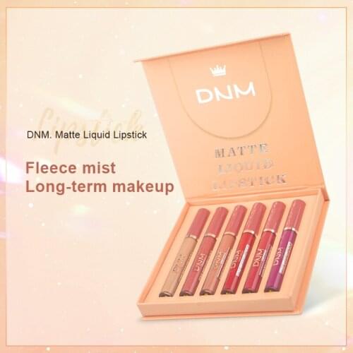 6PCS Lip Glaze Velvet Matte Sexy Liquid Lipstick Waterproof Long Lasting Lip Glaze Lip Gloss Makeup Cosmetic TSLM1