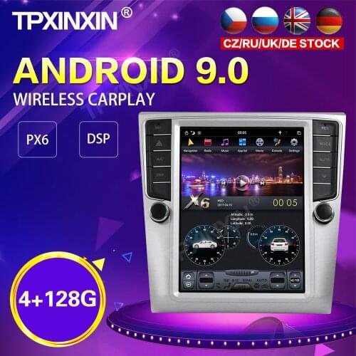 PX6 Android 9.0 4+128G Tesla Style Car Radio For VW Magotan 2007-2016 GPS Navigation Auto Stereo Recoder Head Unit DSP Carplay