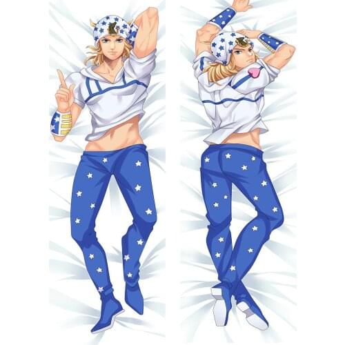 Coscase Anime Dakimakura Pillowcase JoJos Bizarre Adventure Joseph Johnny Dio Brando Dakimakura Hugging Body Pillow Case Cover