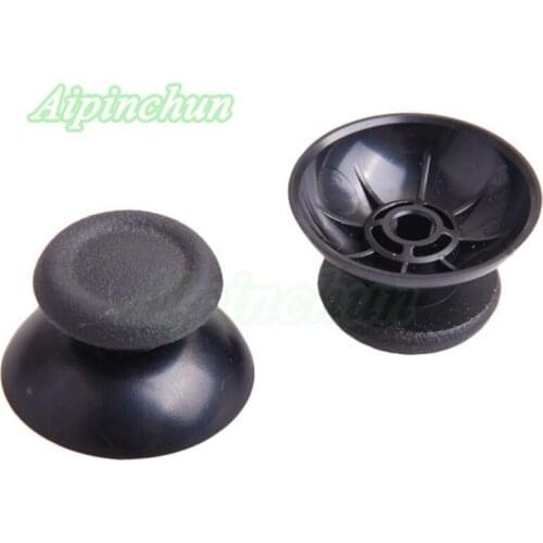 Aipinchun 4Pcs Black 3D Joystick Cap Replacement Repair Parts For Sony Playstation 4 PS4 Controller Thumbsticks