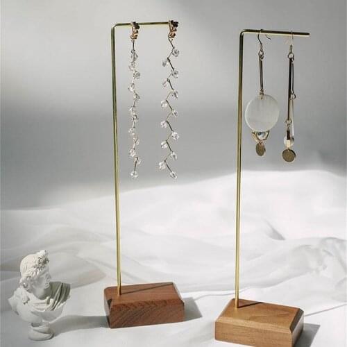 Wood Jewelry Rack Necklace Holder Stand Hanger Earrings Hanging Orgnizer Hook Stand For Display Holder Hook Earring Hanging Rack