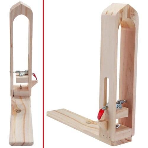 Wood Clamp Leather Stitching Lacing Horse Sewing Clamp Leather Table Desktop Sewing Tools Hand Tool Set Treatments Crafts