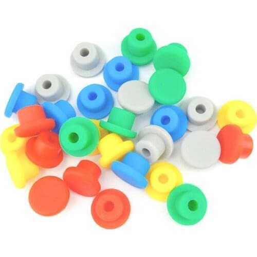 Bore 15mm-48.5mm Round Silicone Rubber Seal Hole Plugs Blanking End Caps Seal T Type Stopper
