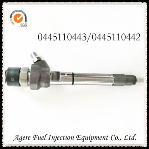 Common rail injector 0445110443 built-in F00VC01377 valve assembly