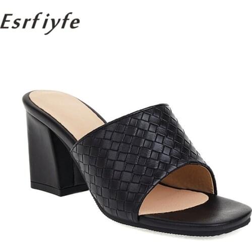 ESRFIYFE 2021 New Womens Summer Slippers High Heel Fashion Outerwear Beach Shoes Flip Flops Casual Women Slippers Large Size 17