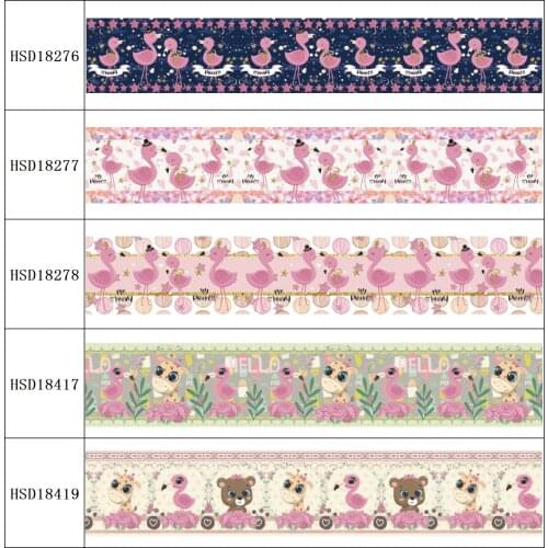 HSDRibbon free shipping 3" 75mm heat transfer printed hsd-design series Grosgrain Ribbon 50Yards/Roll