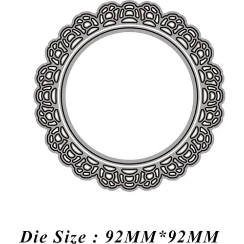 JMCRAFT 2021 New Metal Cutting Dies Circle Frame Stencils DIY#5 Scrapbooking Embossing Paper Wedding Cards Die Cuts Photo Album