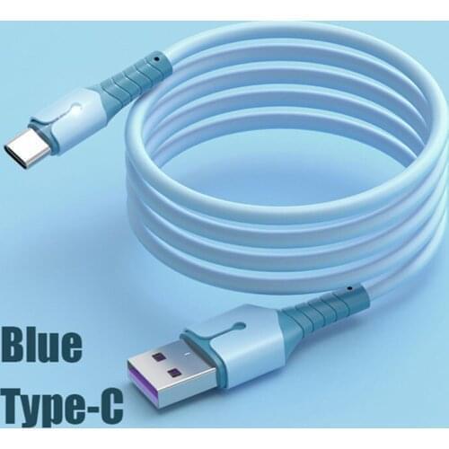 5A Liquid Silicone USB Type C Cable For Samsung S20 S10 Plus Xiaomi google meizu oneplus Fast Charging Wire Cord USB-C Charger
