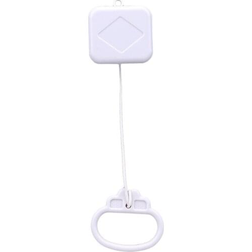 Hot Selling 1PC Pull Ring Music Box White Plastic Pull String Clockwork Cord Music Box Baby Infant Kids Bed Bell Rattle Toy Gift
