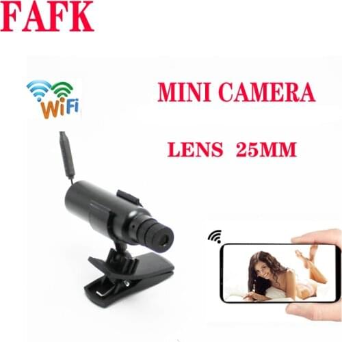 Mini wifi HD 1080p P2P onvif CCTV Remote surveillance Telescope camera Flashlight recorder lens 25MM TF card storage