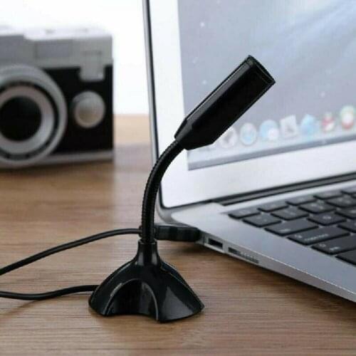 USB Mini Speech Microphone Desktop Mic Stand For Universal PC Laptop Computer Notebook Online Game Live Gaming Mic PC Accessory