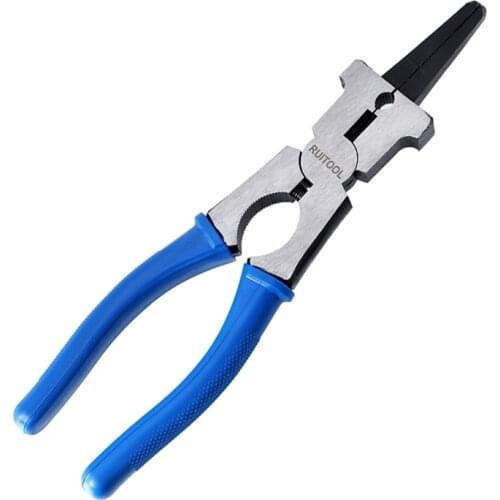 Multipurpose MIG Welding Pliers Flat Mouth Pincers Wire Cutting Spring Loaded M2EF