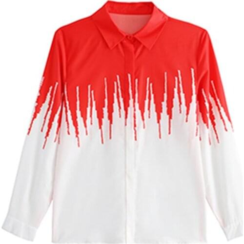 Fashion blouse Women france style printing Blouses 2020 Spring fall chiffon Blouse long sleeve Tops Shirts Blusas Mujer