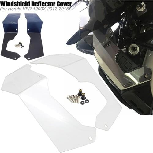 NEW Motorcycle Accessories FOR Honda VFR1200X Crosstourer VFR 1200 X Side Windshield Windscreen Wind Deflector 2012-2015 2014 13