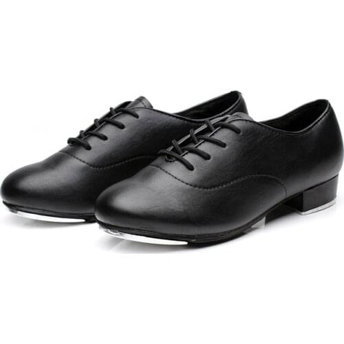 Tap Shoes For Men Sports Dance Shoes Men Children Adult Aluminum Bottom Flamenco Tap Dancing Shoes Sneakers Perform Male Shoes