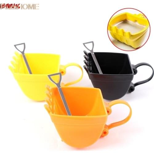 Hot Sale Creative Single Excavator Bucket Cup Hand Tea Coffee Funny Mug Shovel With Spoon Kitchenware NEW
