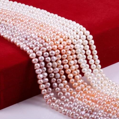 Freshwater Round Pearl Loose Beads For DIY Bracelet Earring Necklace Sewing Craft Jewelry Accessory