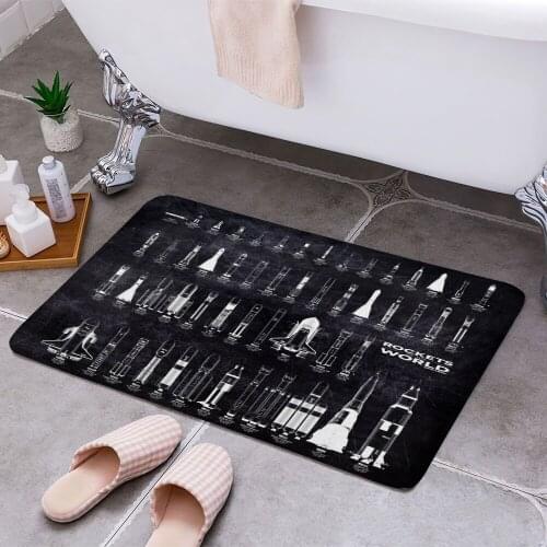 Rockets of the world Carpet Areas Rug Non-slip Floor Mat Rug 3D Printing Living Room Bedroom Door Mat Home Decoration