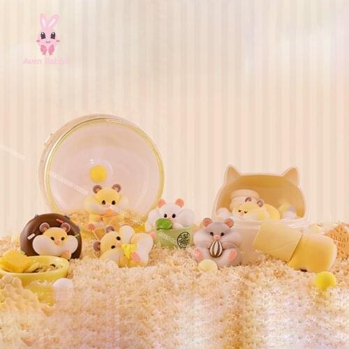 RIBOSE and Friends' Daily Blind Box Toys Guess Bag Caja Ciega Blind Bag Toys for Girls Figures Cute Hamster Model Birthday Gift