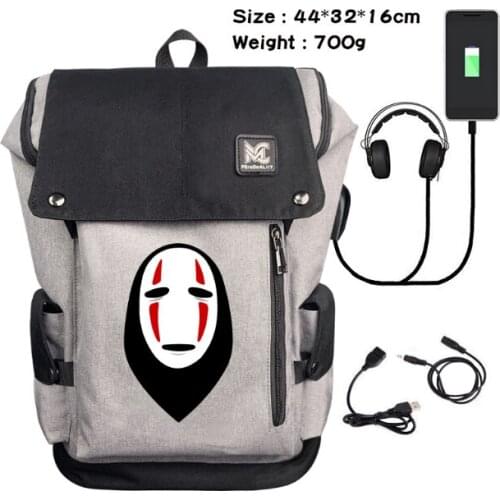 No Face Man Backpack Multifunction Laptop Backpack for Women Men Teens USB Charging School Travel Bags Wholesale