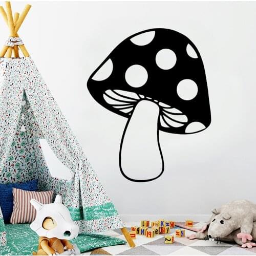Removable Mushroom Wall Stickers Personalized Creative For Home Decor Living Room Bedroom Decoration Accessories Murals