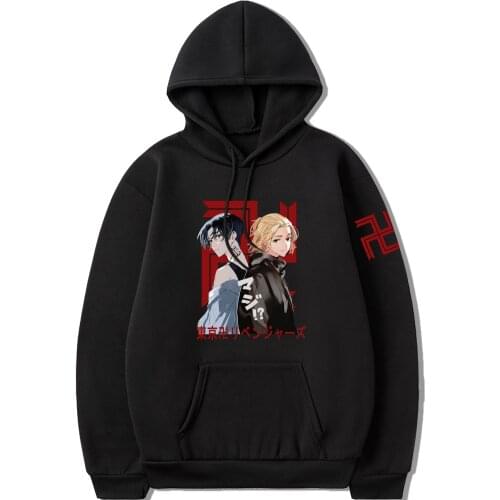 Hot Anime Tokyo Revengers Hoodie Manjiro Sano Mikey Graphic Hoodie Sportswear Cosplay Clothes Sweatshirt Long Sleeve
