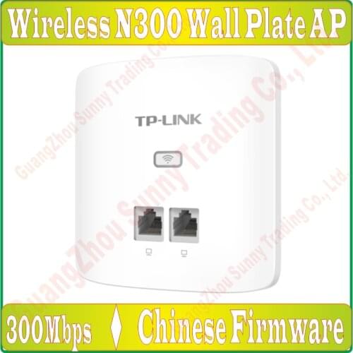Thin, 300Mbps in Wall Wireless AP for WiFi project, Indoor AP 802.11b/g/n WiFi Access Point,POE Power Supply, 2* 100M RJ45 Ports