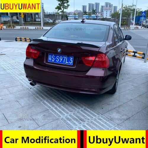 UBUYUWANT For BMW E90 3 Series 2005-2011 M STYLE Spoiler Wing Auto Racing Car Styling CARBON FIBER Tail Trunk Spoiler Wing
