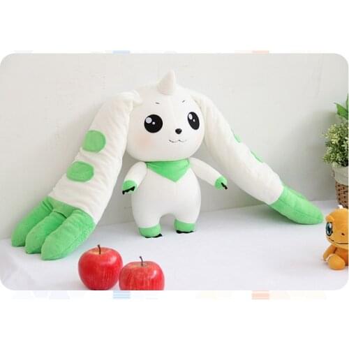 Japan Anime Digimon Adventure Terriermon Long Ears Plush Doll Toy gift