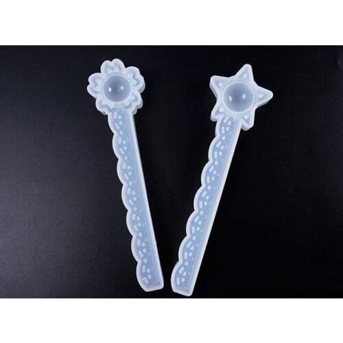 12CM Silicone mold Butterfly flower petals lace gemstones Star cherry blossom ruler with scale silicone molds Making tool epoxy