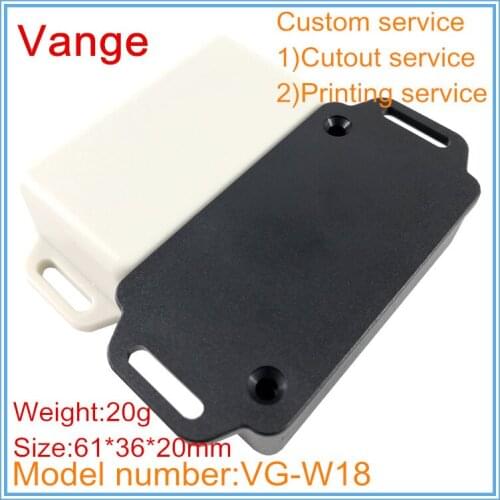 2pcs/lot two color available IP54 wall-mounted diy ABS plastic housing case for electronic project box 61*36*20mm