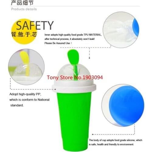 24pcs DIY Homemade Ice Cream Smoothie Cup Ice Cream Maker Cup Children Summer Juice Ice Cup Fast Cooling Creative Water Bottle