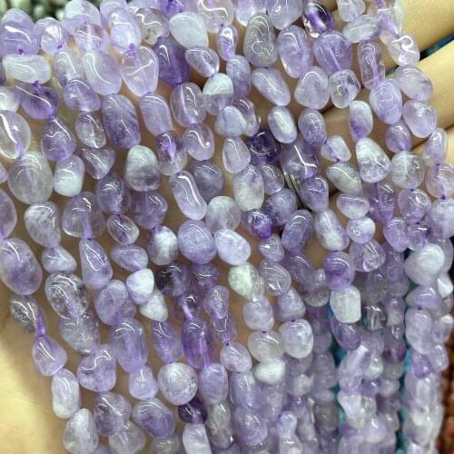 5-12mm Irregular Natural Light Purple Jades Amethysts Loose Spacer Beads For DIY Jewelry Making Bracelet Necklace Accessories