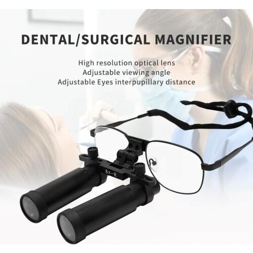 8X High Magnification Surgical Dental Loupes Magnifying Lens