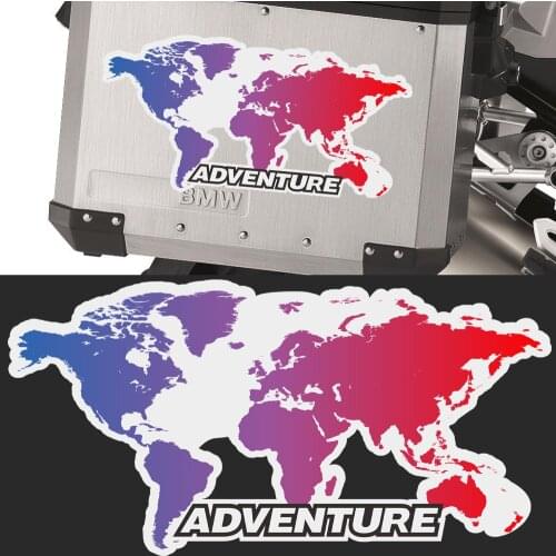Trunk Motorcycle Top Side Box Cases Panniers Luggage Aluminium Stickers ADV GS Adventure For BMW KTM BENELLI SUZUKI YAMAHA HONDA