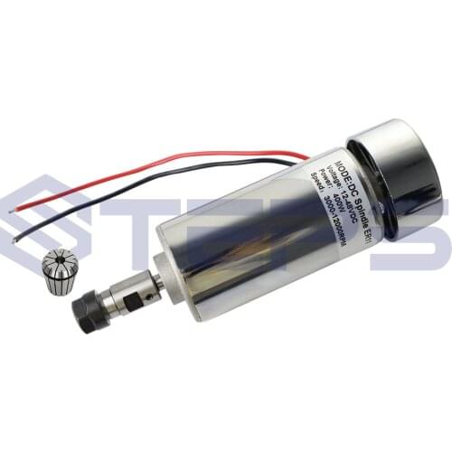 Free shipping 400W Spindle motor DC12-48V, 48V-12000r/min, 0.4KW spindle motor for CNC milling machine+ 1pcs ER11 Collect Chuck